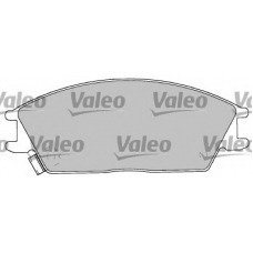 597100 VALEO Комплект тормозных колодок, дисковый тормоз