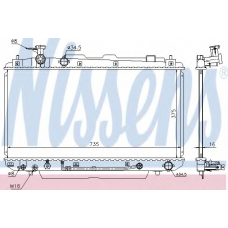 646852 NISSENS Радиатор, охлаждение двигателя