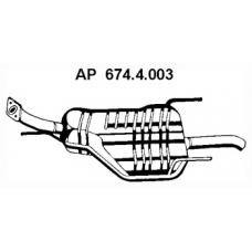 674.4.003 EBERSPACHER Глушитель выхлопных газов конечный