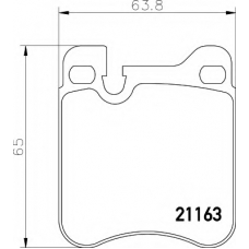 8DB 355 008-491 HELLA Комплект тормозных колодок, дисковый тормоз