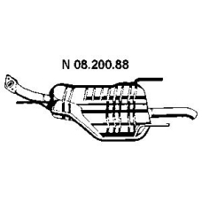 08.200.88 EBERSPACHER Глушитель выхлопных газов конечный
