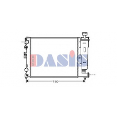 060560N AKS DASIS Радиатор, охлаждение двигателя