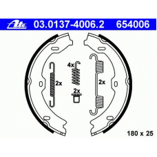 03.0137-4006.2 ATE Комплект тормозных колодок, стояночная тормозная с