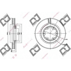 BD1067 DJ PARTS Тормозной диск