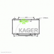 31-2277 KAGER Радиатор, охлаждение двигателя