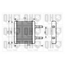 QHR2204 QUINTON HAZELL Теплообменник, отопление салона