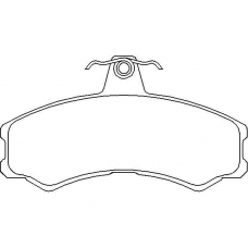 T1712 PAGID Комплект тормозных колодок, дисковый тормоз