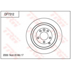 DF7312 TRW Тормозной диск