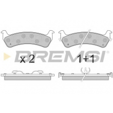 BP2747 BREMSI Комплект тормозных колодок, дисковый тормоз