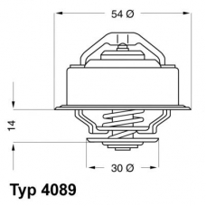 4089.87 WAHLER Термостат, охлаждающая жидкость