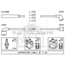 4.9398 FACET Комплект проводов зажигания