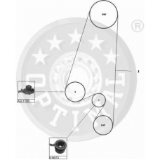SK-1183 OPTIMAL Комплект ремня грм