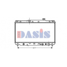 210950N AKS DASIS Радиатор, охлаждение двигателя