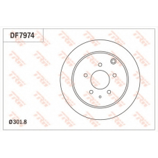 DF7974 TRW Тормозной диск