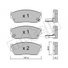 22-0054-2 METELLI Комплект тормозных колодок, дисковый тормоз