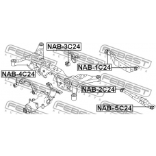 NAB-2C24 FEBEST Подвеска, рычаг независимой подвески колеса