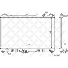 10-25463-SX STELLOX Радиатор, охлаждение двигателя