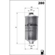 ELE6031 MECAFILTER Топливный фильтр