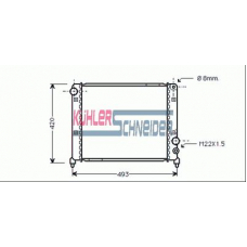 1002001 KUHLER SCHNEIDER Радиатор, охлаждение двигател