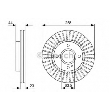 0 986 479 566 BOSCH Тормозной диск