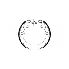 8DB 355 001-911 HELLA Комплект тормозных колодок