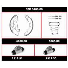 SPK 3400.00 WOKING Комплект тормозов, барабанный тормозной механизм