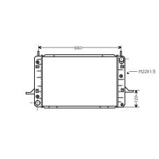 FD2138 AVA Радиатор, охлаждение двигателя