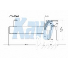 CV-5508 KAVO PARTS Шарнирный комплект, приводной вал