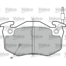 540484 VALEO Комплект тормозных колодок, дисковый тормоз