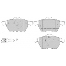 FDB1463 FERODO Комплект тормозных колодок, дисковый тормоз