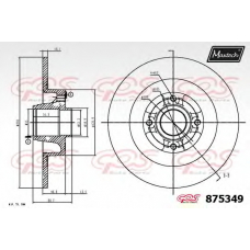 875349.0005 MAXTECH Тормозной диск