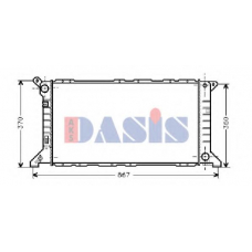 250260N AKS DASIS Радиатор, охлаждение двигателя