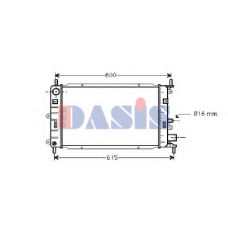 090610N AKS DASIS Радиатор, охлаждение двигателя