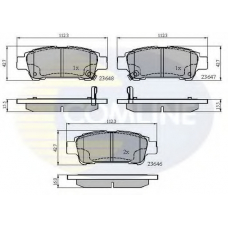 CBP31133 COMLINE Комплект тормозных колодок, дисковый тормоз