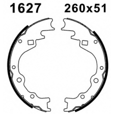 01627 BSF Комплект тормозных колодок