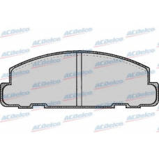 AC058267D AC Delco Комплект тормозных колодок, дисковый тормоз