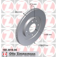 180.2018.00 ZIMMERMANN Тормозной диск