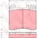 GDB1122 TRW Комплект тормозных колодок, дисковый тормоз