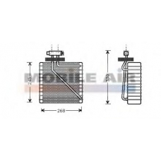 1800V270 VAN WEZEL Испаритель, кондиционер