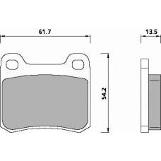 421383 ROULUNDS Disc-brake pad, rear