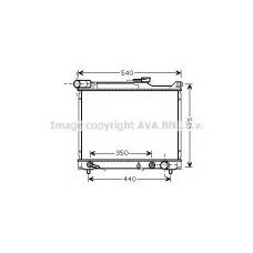 SZ2077 AVA Радиатор, охлаждение двигателя