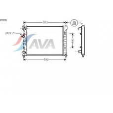 ST2035 AVA Радиатор, охлаждение двигателя