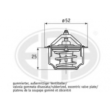 350351 ERA Термостат, охлаждающая жидкость