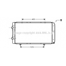 PEA2268 AVA Радиатор, охлаждение двигателя