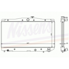 64836 NISSENS Радиатор, охлаждение двигателя