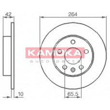 1032088 KAMOKA Тормозной диск