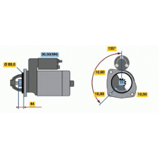 0 001 364 402 BOSCH Стартер