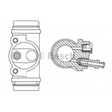 F 026 002 367 BOSCH Колесный тормозной цилиндр