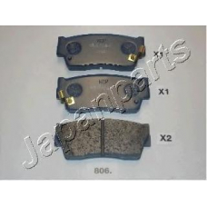 PA-806P JAPANPARTS Комплект высокоэффективных тормозных колодок