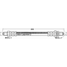 FBH6158 FIRST LINE Тормозной шланг